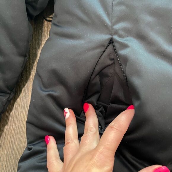 Calvin Klein Duck Down Filled Puffer Winter Coat Black Size L - Picture 2 of 7